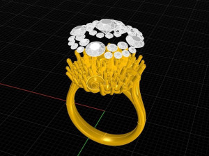 Basket ring Model Cetak 3D