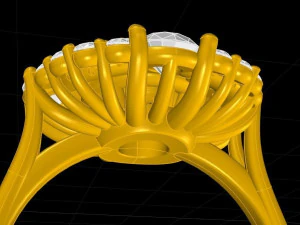 Basket ring 3D Print Model