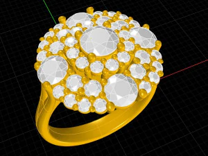 Basket ring 3D Print Model