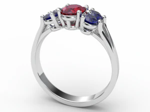 Oval stone ring 3D Print Model