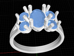 Oval stone ring 3D Print Model