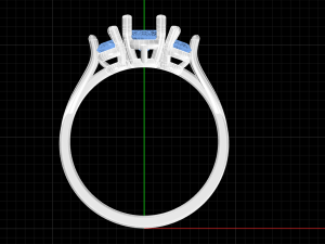 Oval stone ring 3D Принт Модель