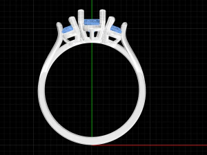 Oval stone ring 3D Print Model