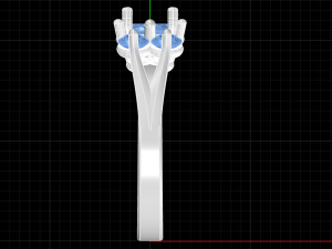 Oval stone ring 3D Принт Модель