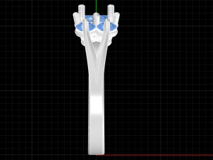 Oval stone ring 3D Print Model