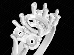 Oval stone ring 3D Print Model