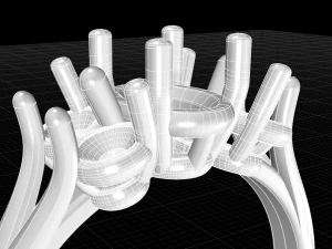 Oval stone ring 3D Print Model