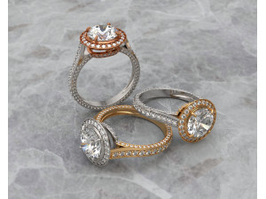 Diamond ring Model do druku 3D