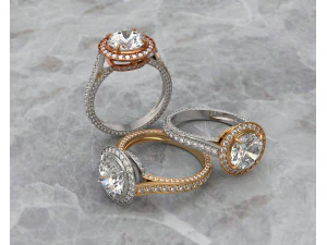 Diamond ring 3D Print Model
