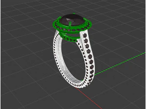 Diamond ring 3D Print Model