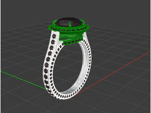 Diamond ring 3D Print Model