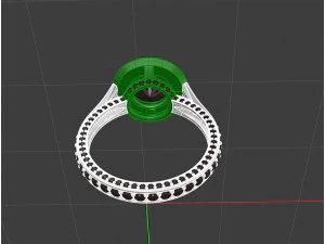 Diamond ring 3D Print Model