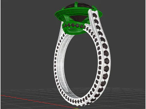 Diamond ring 3D Print Model