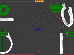 Diamond ring 3D Print Model