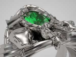 Barahir Ring 3D Print Model