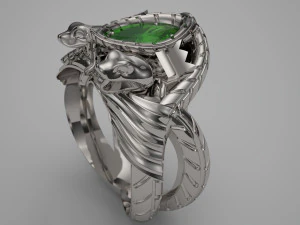 Barahir Ring 3D Print Model