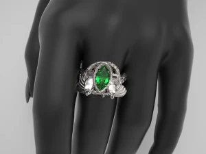 Barahir Ring 3D Print Model