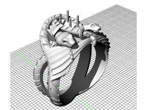 Barahir Ring 3D Принт Модель