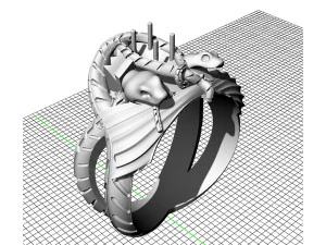 Barahir Ring 3D Print Model