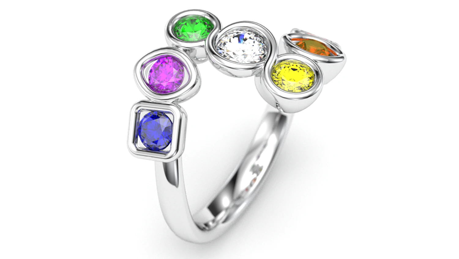 Contrarier ring 3D Print Model .c4d .max .obj .3ds .fbx .stl .blend
