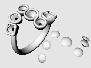 Contrarier ring 3D Baskı Modeli