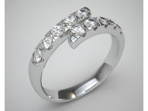 Anillo Pave Contrarior Modelo de impresión 3D