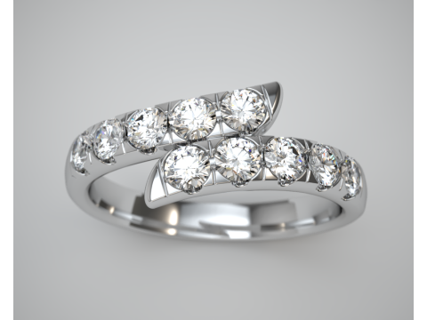 Pave Contrarier Ring Modelo de impresión 3D