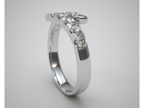 Pave Contrarier Ring Modelo de impresión 3D