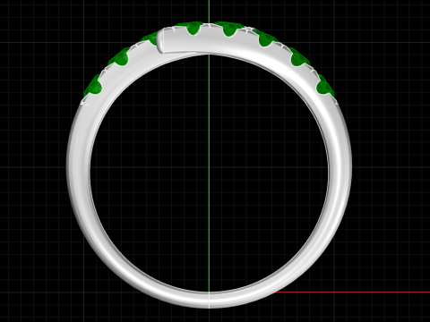 Pave Contrarier Ring Modelo de impresión 3D