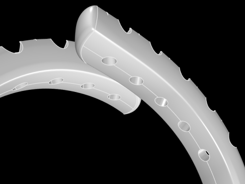 Pave Contrarier Ring Modelo de impresión 3D