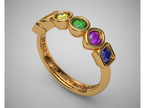 Thanos Ring Model Cetak 3D