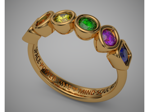 Thanos Ring Model Cetak 3D