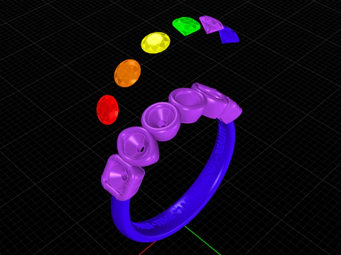 Thanos Ring 3D Print Model