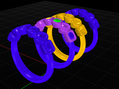 Thanos Ring Model Cetak 3D
