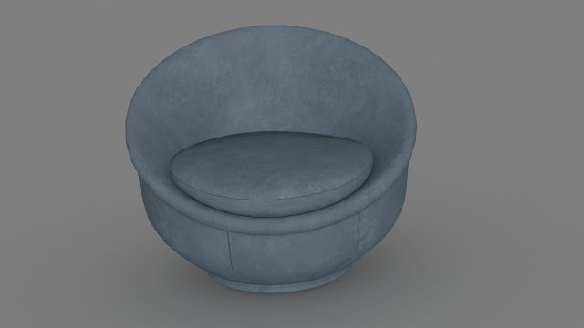 armchair 3D 模型 .c4d .max .obj .3ds .fbx .stl .blend