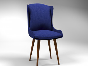 blue chair Modello 3D