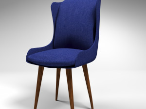 blue chair 3D 模型