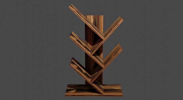bookshelf 3D Модель .c4d .max .obj .3ds .fbx .stl .blend 