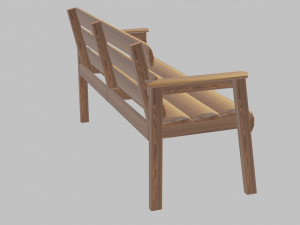 bench Model 3D