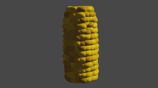 corn 3D Модель .c4d .max .obj .3ds .fbx .stl .blend 