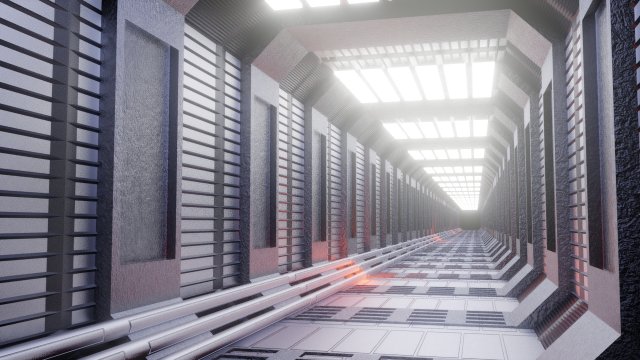 the corridor 3Dモデル .c4d .max .obj .3ds .fbx .stl .blend 