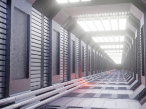 the corridor 3D-Modell