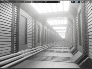 the corridor 3Dモデル