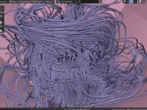 sci-fi wires 3D Model