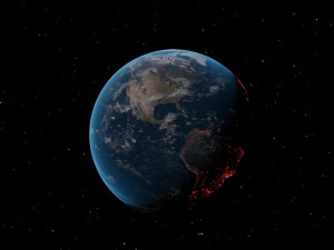 earth and stars 3D-Modell