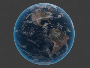 earth and stars 3D Model
