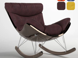 armchair001leather 3D Model