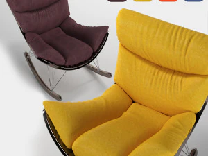 armchair001leather 3D Model