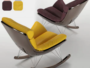 armchair001leather 3D Model