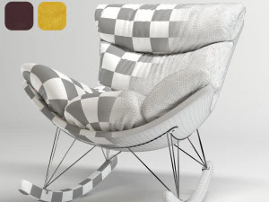 armchair001leather 3D Model
